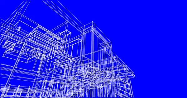 内衬建筑墙纸 数码背景 — 图库照片