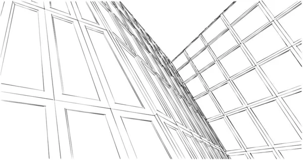 Abstrakcyjna Tapeta Architektoniczna Tło Cyfrowe — Zdjęcie stockowe