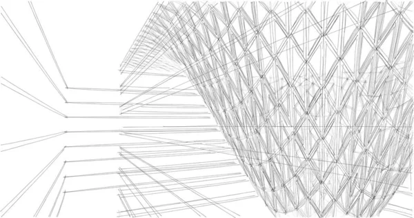 Astratto Sfondo Architettonico Sfondo Digitale — Foto Stock