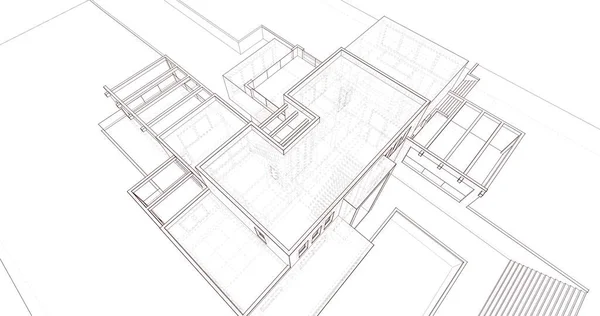 Wyłożona Tapeta Architektoniczna Tło Cyfrowe — Zdjęcie stockowe