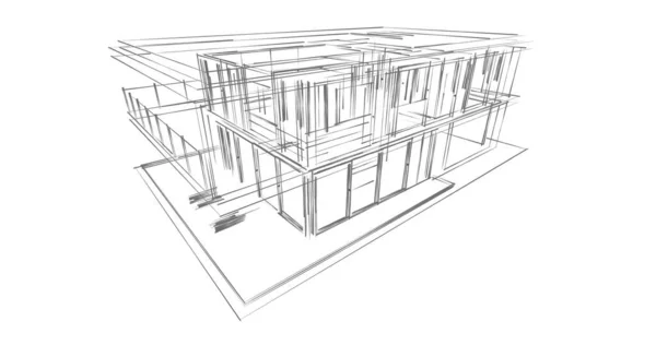 Архітектура Ілюстрація Проектування Будівництва Будівництва — стокове фото