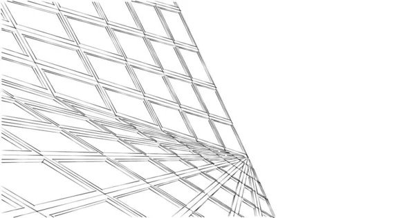 Abstrakcyjna Tapeta Architektoniczna Tło Cyfrowe — Zdjęcie stockowe