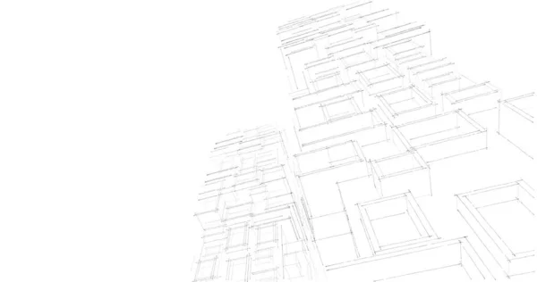 Абстрактные Архитектурные Обои Цифровой Фон — стоковое фото