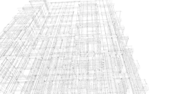 Abstrakcyjna Tapeta Architektoniczna Tło Cyfrowe — Zdjęcie stockowe