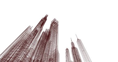 soyut mimari duvar kağıdı, dijital arkaplan