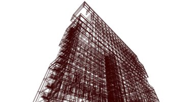 soyut mimari duvar kağıdı, dijital arkaplan