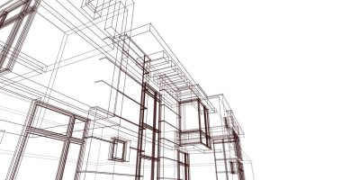 çizgili mimari duvar kağıdı, dijital arkaplan