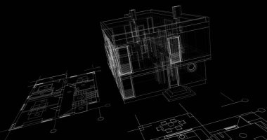 çizgili mimari duvar kağıdı, dijital arkaplan