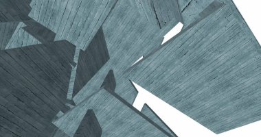 Mimari sanat konseptinde soyut çizgiler, minimum geometrik şekiller. 