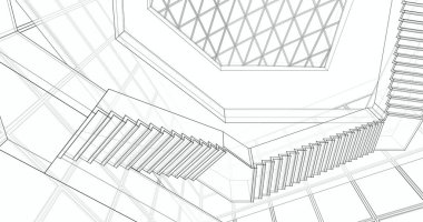 soyut mimari duvar kağıdı, dijital arkaplan