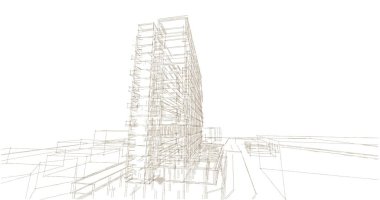 soyut mimari duvar kağıdı, dijital arkaplan