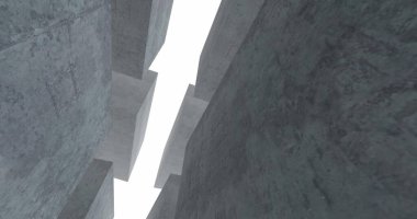 Mimari sanat konseptinde soyut çizgiler, minimum geometrik şekiller. 