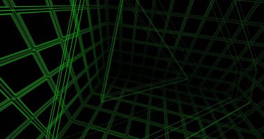 Mimari sanat konseptinde soyut çizgiler, minimum geometrik şekiller. 