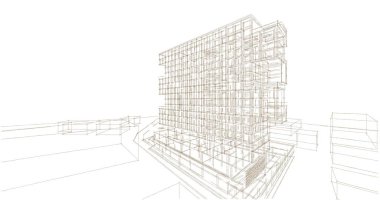 soyut mimari duvar kağıdı, dijital arkaplan