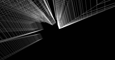 soyut mimari duvar kağıdı, dijital arkaplan