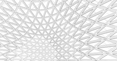 Mimari sanat konseptinde soyut çizgiler, minimum geometrik şekiller. 