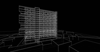 soyut mimari duvar kağıdı, dijital arkaplan