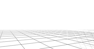 Mimari sanat konseptinde soyut çizgiler, minimum geometrik şekiller. 