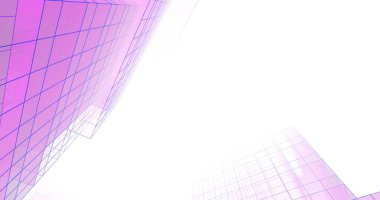 Mimari sanat konseptinde soyut çizgiler, minimum geometrik şekiller. 