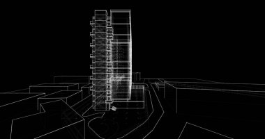 soyut mimari duvar kağıdı, dijital arkaplan