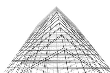 soyut mimari duvar kağıdı tasarımı, dijital konsept arkaplan