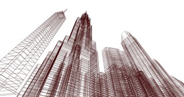 soyut mimari duvar kağıdı, dijital arkaplan