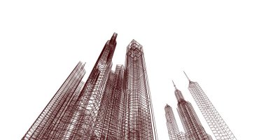 soyut mimari duvar kağıdı, dijital arkaplan