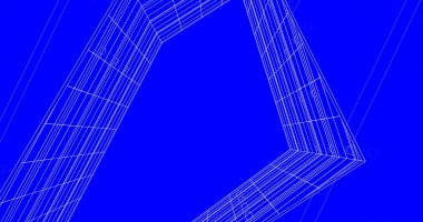 Mimari sanat konseptinde soyut çizgiler, minimum geometrik şekiller. 