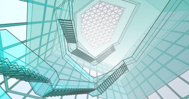 soyut mimari duvar kağıdı, dijital arkaplan