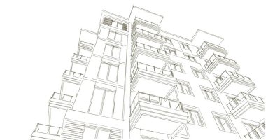 çizgili mimari duvar kağıdı, dijital arkaplan