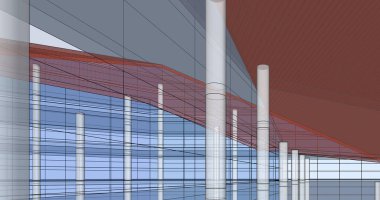 soyut mimari duvar kağıdı tasarımı, dijital konsept arkaplan