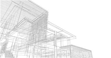 soyut mimari duvar kağıdı tasarımı, dijital konsept arkaplan