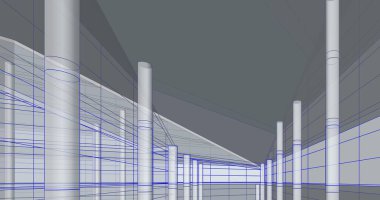 soyut mimari duvar kağıdı tasarımı, dijital konsept arkaplan