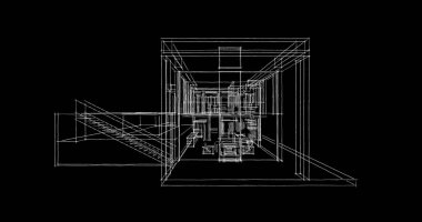 çizgili mimari duvar kağıdı, dijital arkaplan