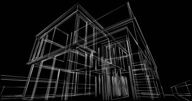 soyut mimari duvar kağıdı, dijital arkaplan