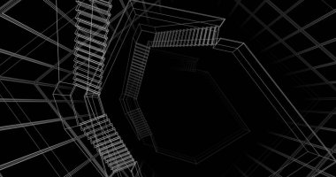 soyut mimari duvar kağıdı, dijital arkaplan