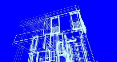 çizgili mimari duvar kağıdı, dijital arkaplan