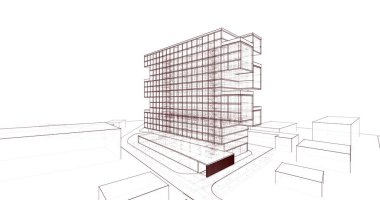 soyut mimari duvar kağıdı, dijital arkaplan