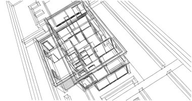 soyut mimari duvar kağıdı, dijital arkaplan