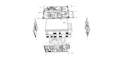 çizgili mimari duvar kağıdı, dijital arkaplan