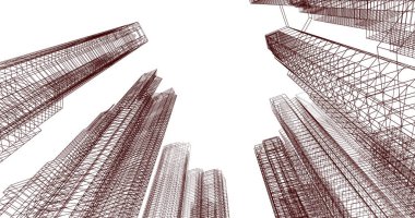 soyut mimari duvar kağıdı, dijital arkaplan