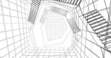 soyut mimari duvar kağıdı, dijital arkaplan