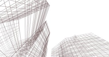 soyut mimari duvar kağıdı tasarımı, dijital konsept arkaplan