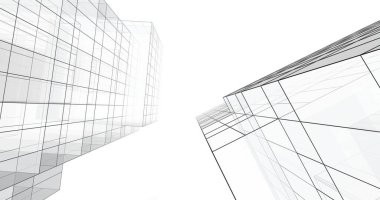 soyut mimari duvar kağıdı tasarımı, dijital konsept arkaplan