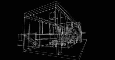 çizgili mimari duvar kağıdı, dijital arkaplan