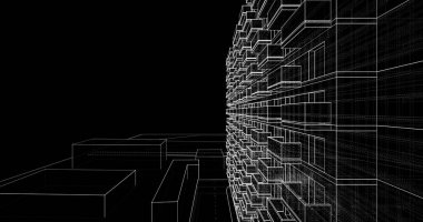 soyut mimari duvar kağıdı, dijital arkaplan