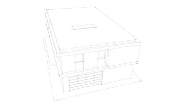 İnşaat planının 3B mimari tasarımı