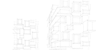 soyut mimari duvar kağıdı, dijital arkaplan