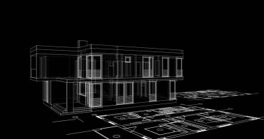 çizgili mimari duvar kağıdı, dijital arkaplan