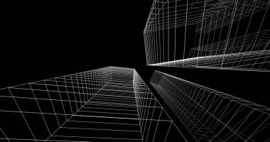 soyut mimari duvar kağıdı, dijital arkaplan